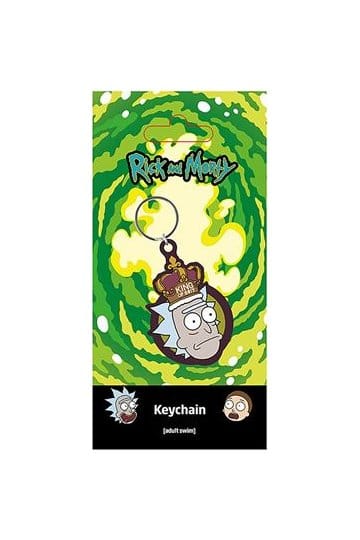 Rick og Morty PVC nøkkelring King of S**t