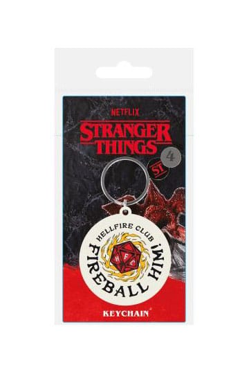 Stranger Things 4 Rubber Keychain Fireball ham 6 cm