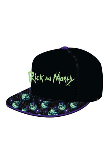 Rick & Morty Curved Bill Cap Neon Logo