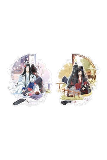 Gran maestro de cultivo demoníaco stand acrílico 2-paquete wei wuxian & lan wangji cumpleaños ver. Establecer 18 cm