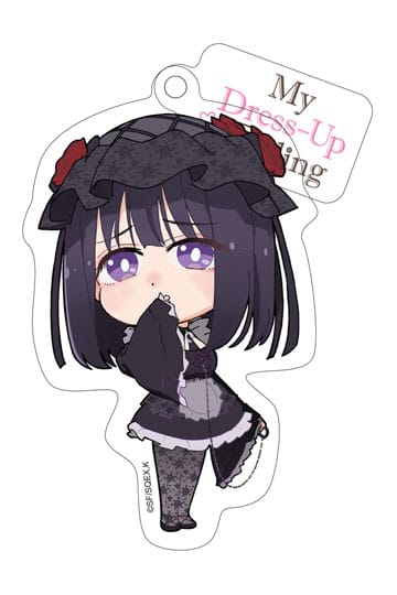 Min klänning älskling akryl nyckelchain marin shizuku cosplay chibi stil 8 cm