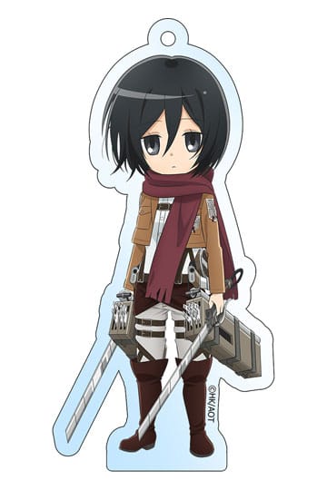 Attack on Titan Akrilik Anahtarlık Mikasa Holografik 8 cm