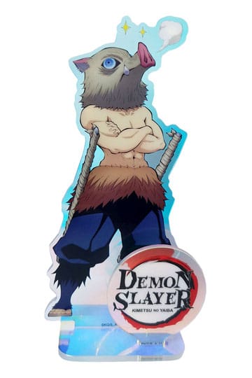 Demon Slayer: Kimetsu no Yaiba akrilni stalak Inosuke Holographic 16 cm