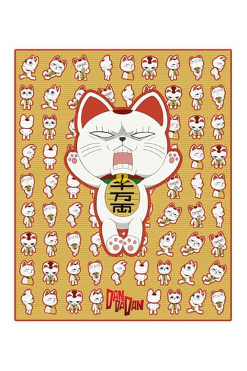 Coperta Dandadan Turbo Granny (Maneki-neko) 120 x 153 cm