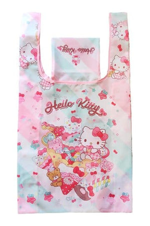 Sanrio Tote Bag Hello Kitty Snack And Sweet Foldable