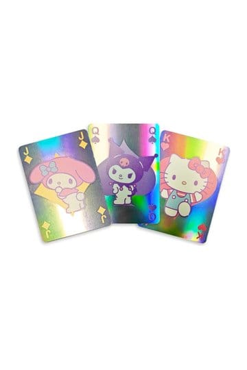 Cartes à jouer Sanrio Hello Kitty & Friends Cupcake Deck holographique adapté à la française
