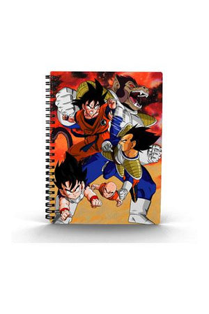 Dragon Ball Z Notebook med 3D-effekt Goku vs Vegeta