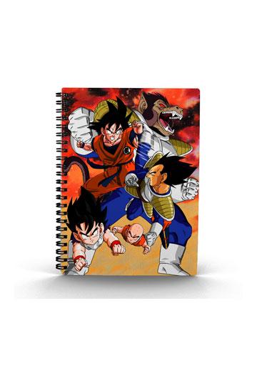Dragon Ball Z Notebook med 3D-effekt Goku vs Vegeta