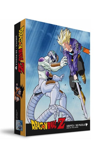 Dragon Ball Z Jigsaw Puzzle mit 3D-Effekt-Trunks gegen Frieza (100 Stück)