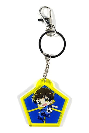 Keychain acrilico Blue Lock Meguru Rachira Chibi Style 5 cm