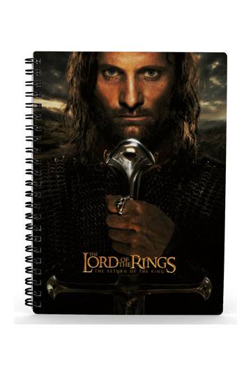 Bilježnica Lord of the Rings s 3D-efektom Aragorn