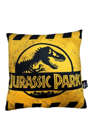 Jurassic Park Pillow Attenzione logo 45 cm