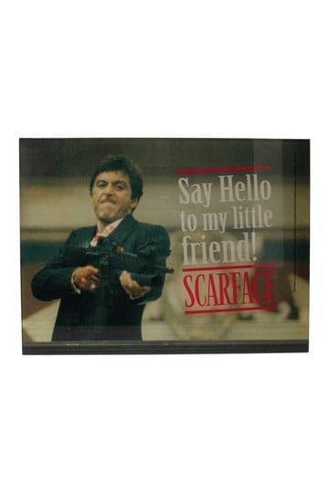 Poster in vetro Scarface Say Hello 40 x 30 cm