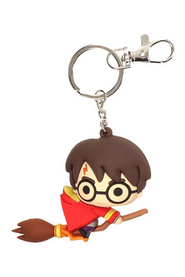 Keychain de caoutchouc Harry Potter Harry Potter & Broomstick 7 cm