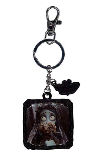 Corpse Bride Metal Keychain Flowers