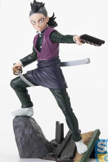 Demon Slayer: Kimetsu no Yaiba Xross Link Anime PVC Estatua Genya Shinazugawa -Wordsmith Village Arc- 15 cm