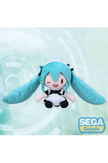 Hatsune Miku Project Diva Arcade Fuwa Petit Mini Plush Figura Miku Maid Ver. (Ex) 16 cm