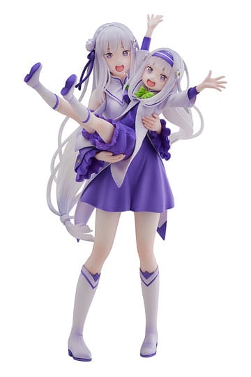 Re: Zero Start Life in een andere wereld PVC -standbeeld 1/7 Emilia & Childhood Emilia 24 cm