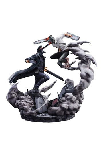 Motorna pila kip Super Situacija figura motorna pila čovjek protiv samurai mača 26 cm