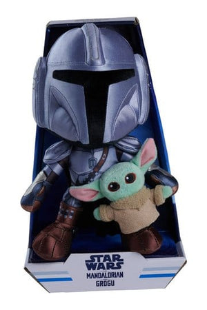 Star Wars Mandalorian Plysfigur Mandalorian & Mini Grogu 25 cm