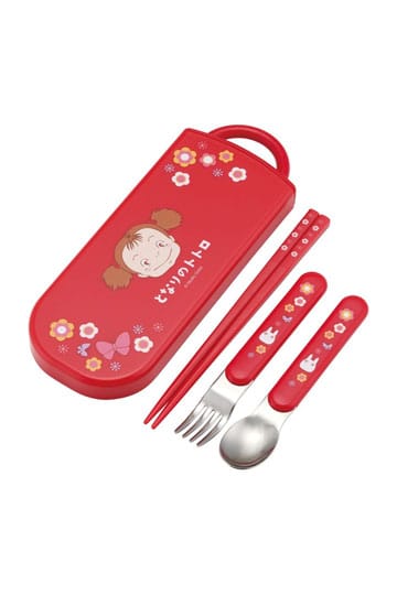 My Neighbor Totoro Chopsticks & Spoon & Fork Set Mei Red