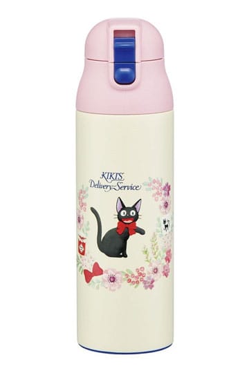 Kiki delivery's service Water Bottle One Push Jiji Guirlande de fleurs 500 ml