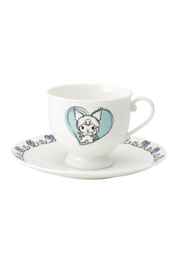Sanrio Bone China Tassen- und Tellerset Kuromi