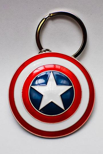 Marvel Comics Metal Keychain Captain America Shield