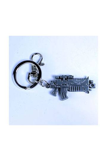 Warhammer 40k Metall Keychain Bolter Metallic Finish
