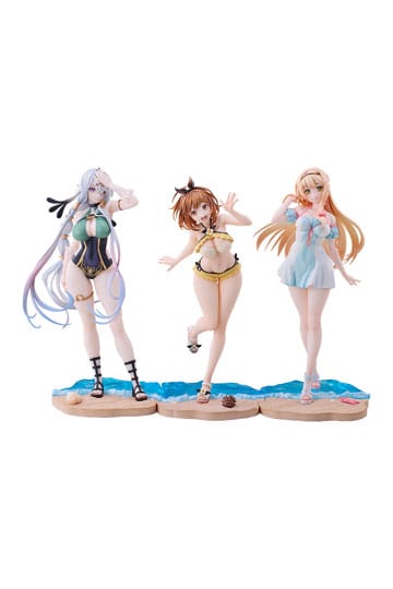 Atelier Ryza: Ever Darkness & the Secret Hideout PVC-statuer 3-Pack 1/7 Ryza, Klaudia, Lila: Badedragt Ver.