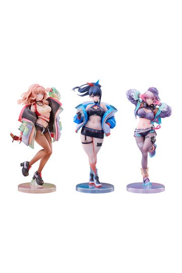 Gridman Universe PVC-beelden 3-pack 1/7 Rikka Takarada, Akane Shinjo, Yume Minami: Dreamy Divas Ver.