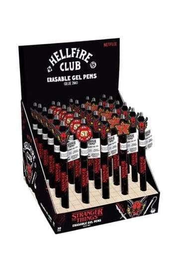 Stranger Things Erasable Gel Pen Hellfire Club Display (30)