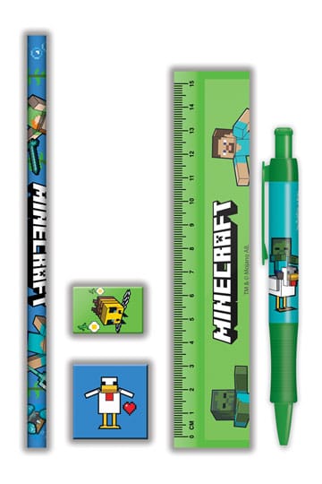 Minecraft 5-Piece Stationery Set