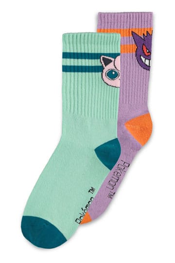 Pokemon Socks 2-pack hoder grå 35-38