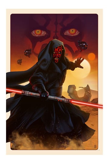 Star Wars Art Print Darth Maul: The Phantom Menace 41 x 61 cm - sin marco