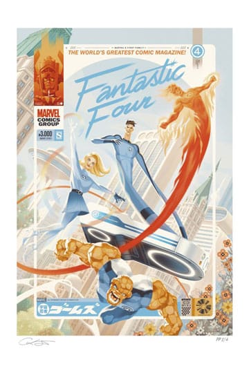 Marvel Fantastic Four #48 Lámina La primera familia de Marvel: ¡Los cuatro fantásticos! 61 x 41 cm - sin marco