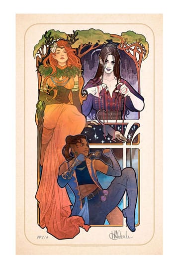 Stampa artistica di ruolo critico Marisha Ray: illustrazioni in stile Liberty per il 10° anniversario 46 x 28 cm - senza cornice
