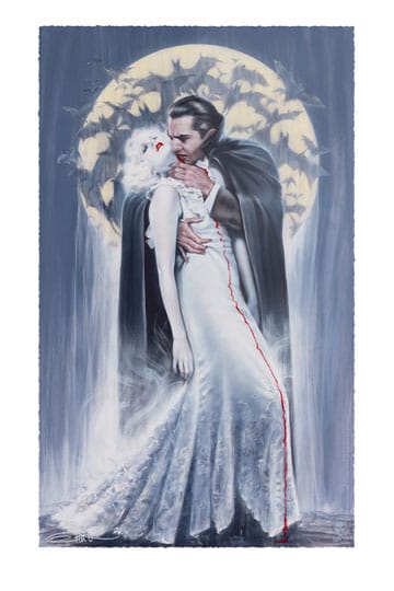 Dracula kunsttryk Kysset af Olivia De Berardinis 70 x 43 cm - uindrammet