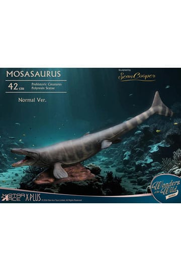 Maravillas de la estatua salvaje Mosasaurus (NX) 42 cm