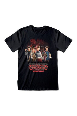 Stranger Things T-Shirt Group with Vecna behind