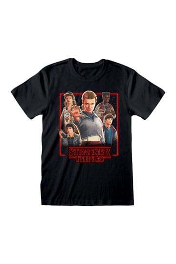 Stranger Things T-Shirt Characters in Glowing Box