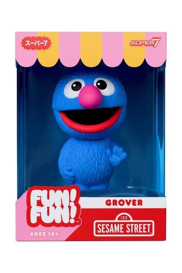 Sesamgade sjov! Sjov! Blød Vinyl Figur Wave 01 - Grover 18 cm