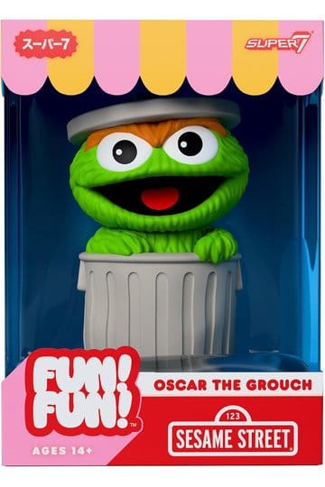 Sesamstraßenspaß! Spaß! Weiche Vinylfigur Wave 01 - Oscar the Grouch 18 cm