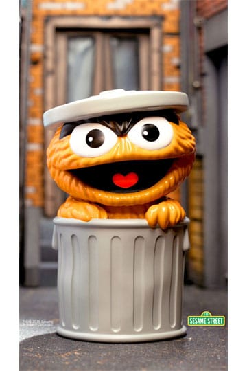 Rue Sésame FUN ! AMUSANT! Figurine en vinyle Oscar le Grouch (Orange) 13 cm