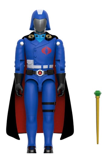 GI Joe ReAction+ Figura de acción Wave 06 Cobra Commander (Película, Capa Negra) 10 cm