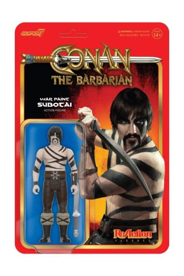Conan le barbare de réaction d'action Figure Wave 02 subotai (peinture de guerre) 10 cm