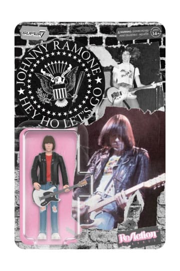 Johnny Ramone reactie -actie Figuur Wave 01 Johnny Ramone 10 cm