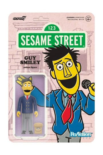 Sesame Street Reaction Action Figura Wave 02 Guy Smiley (con pane) 10 cm