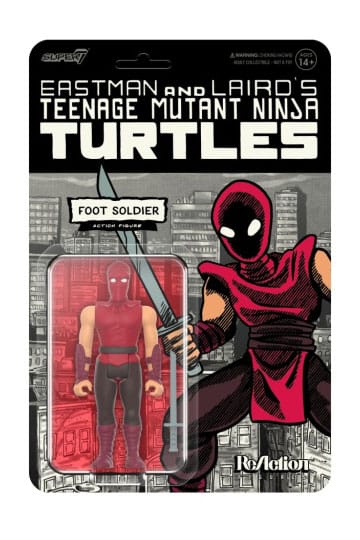 Teenage Mutant Ninja Turtles Reaction Action Figure Wave 11 pieds Soldat (couleur comique) 10 cm