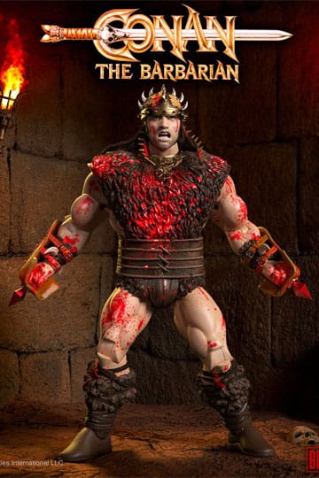 Conan the Barbarian Ultimates Actiefiguur Conan Blood Soaked Pit Fighter 18 cm